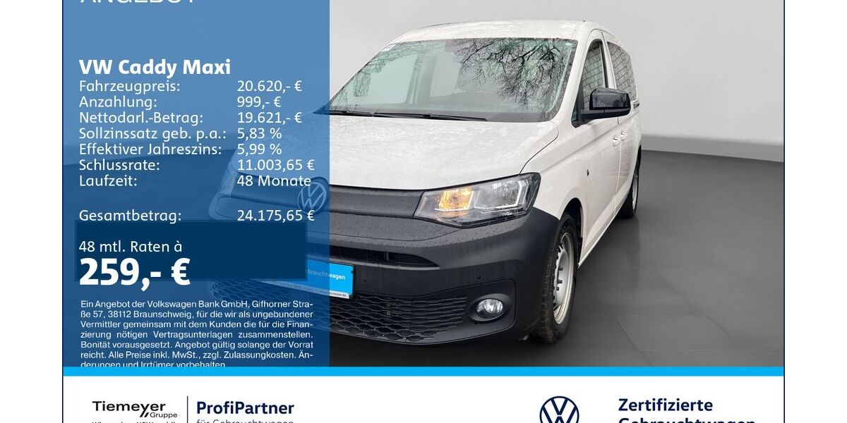 VW Caddy 95.172 km 20.620 &euro; Recklinghausen 45663