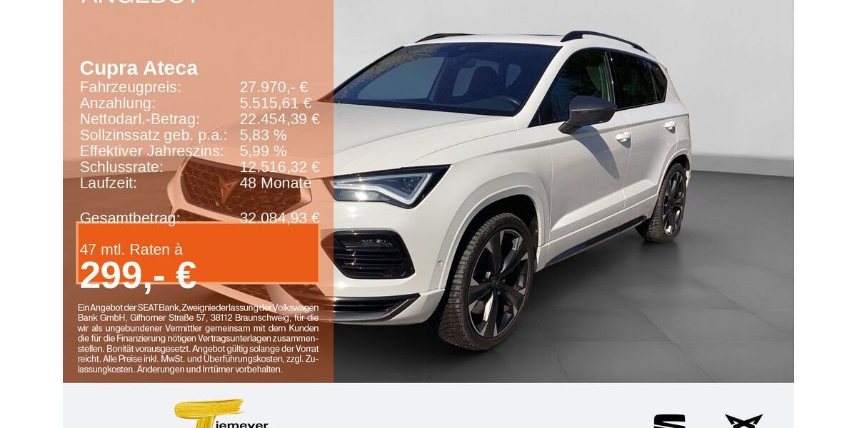 Cupra Ateca 62.056 km 27.970 &euro; Gelsenkirchen OT Beckhausen 45899
