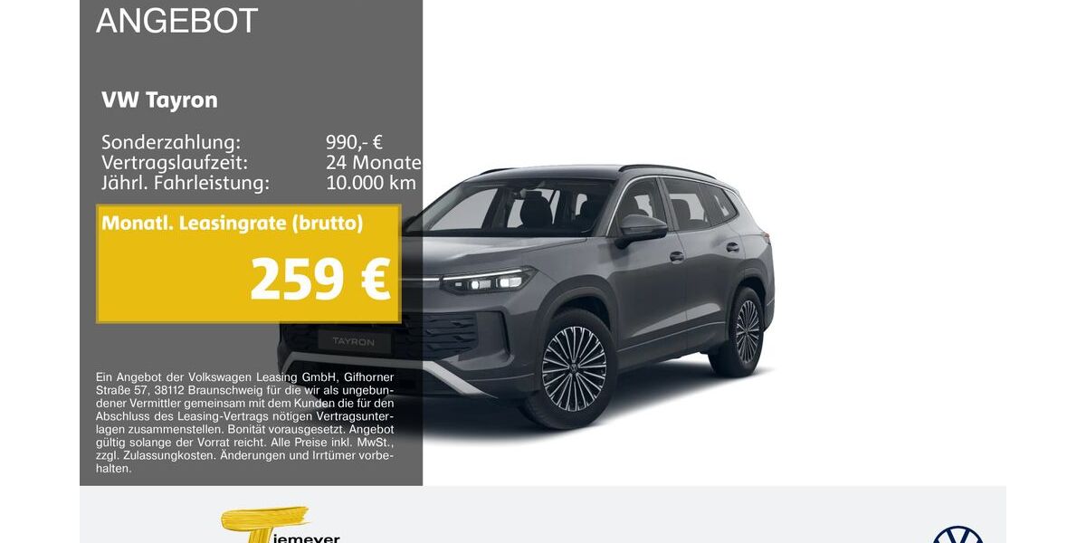 VW Tayron 21.706 km 34.890 &euro; Oberhausen 46047