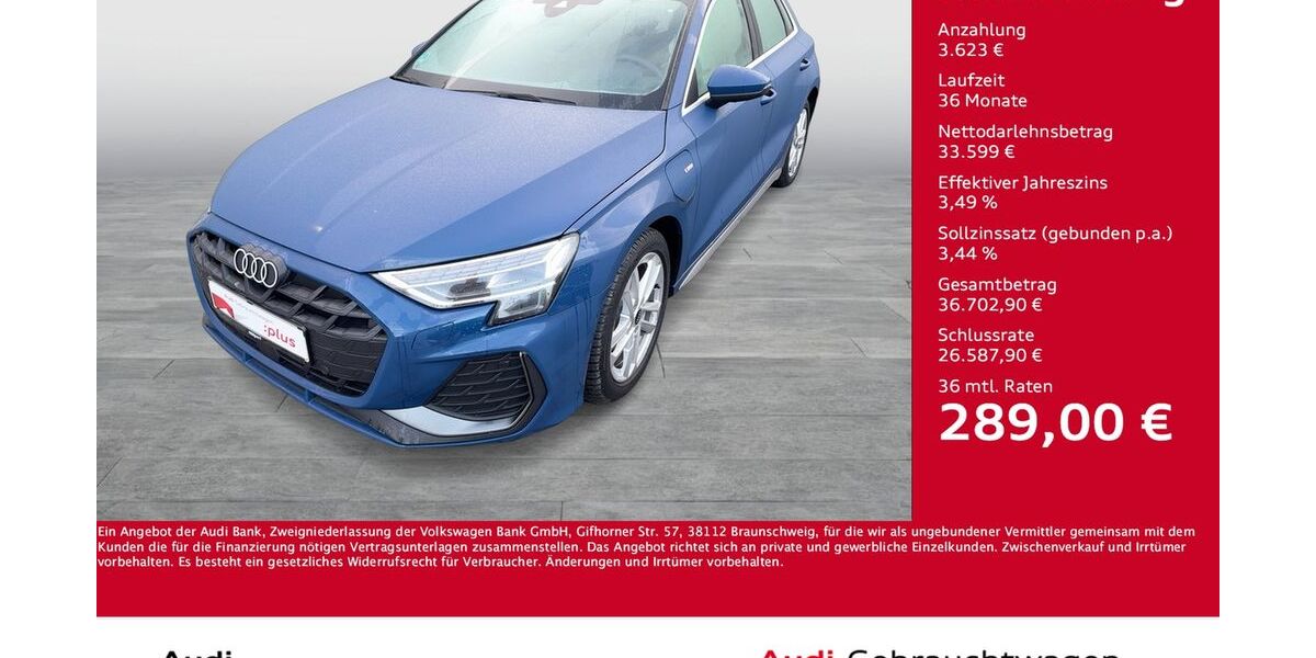 Audi A3 6.258 km 32.770 &euro; Dortmund 44143