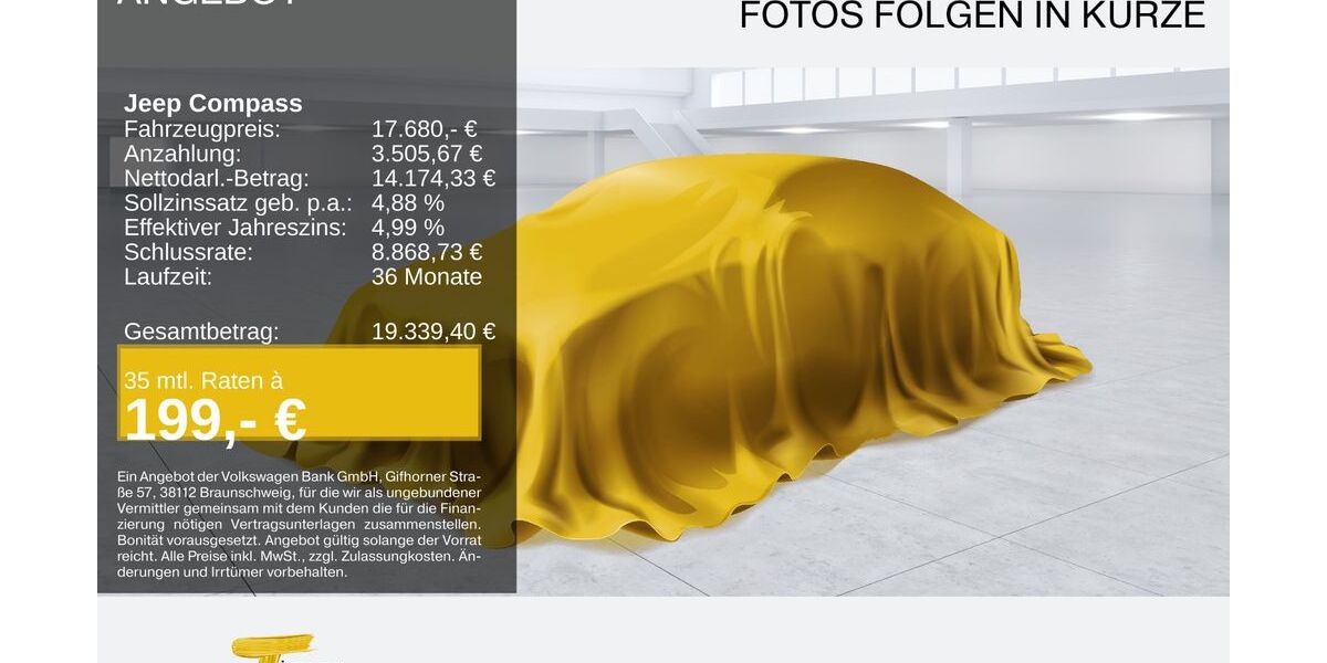 Jeep Compass 55.225 km 17.680 &euro; Oberhausen 46047