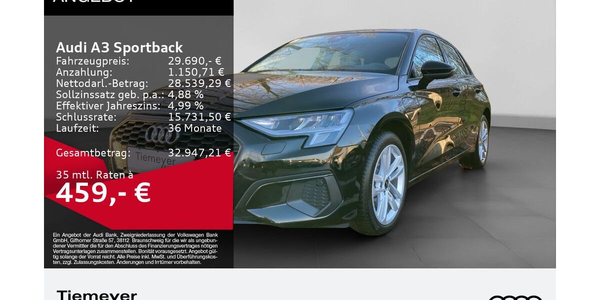 Audi A3 3.999 km 27.690 &euro; Bochum 44892