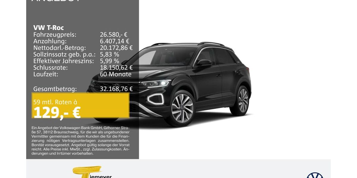 VW T-Roc 29.320 km 25.680 &euro; Oberhausen 46047