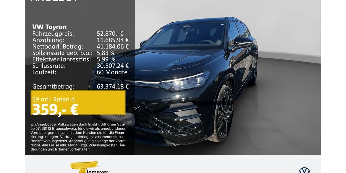 VW Tayron 8.950 km 52.870 &euro; Recklinghausen 45663