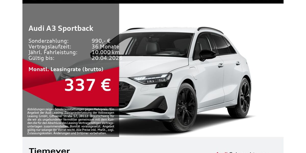 Audi A3 13.419 km 41.710 &euro; Dorsten 46284