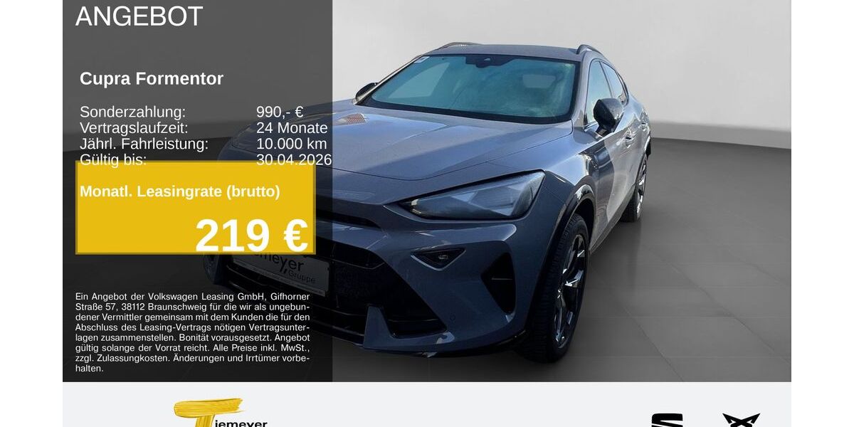 Cupra Formentor 25.738 km 33.670 &euro; Recklinghausen 45663
