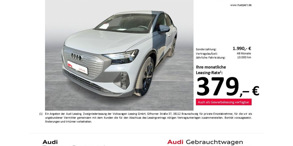 Audi Q4 e-tron 6.195 km 43.998 &euro; Dortmund 44143